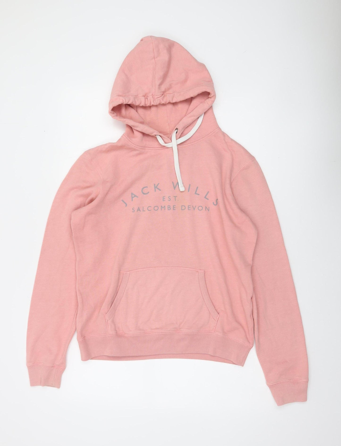 Womens UK Size 12 Jack Wills Pink Pullover Hoodie