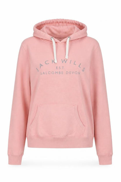 Womens UK Size 12 Jack Wills Pink Pullover Hoodie