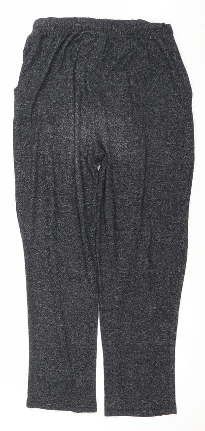 Brave Soul Women's Grey Knit Jogger Trousers Size M