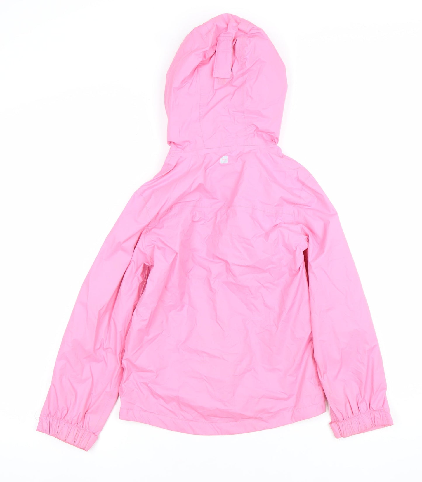 Mountain Warehouse Girls Pink Waterproof Hooded Rain Coat Jacket 7-8 Years