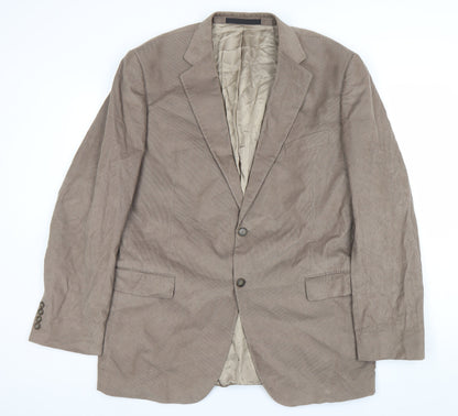 Marks and Spencer Men's Brown 44L Corduroy Blazer Jacket
