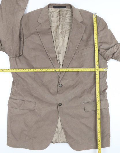 Marks and Spencer Men's Brown 44L Corduroy Blazer Jacket