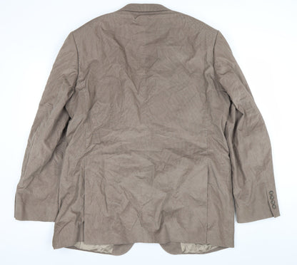 Marks and Spencer Men's Brown 44L Corduroy Blazer Jacket