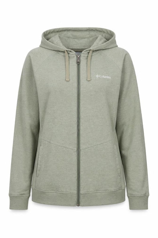 Womens UK Size S Columbia Green Full Zip Hoodie