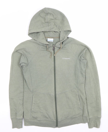 Columbia Womens Green Full Zip Hoodie Sweatshirt Size S