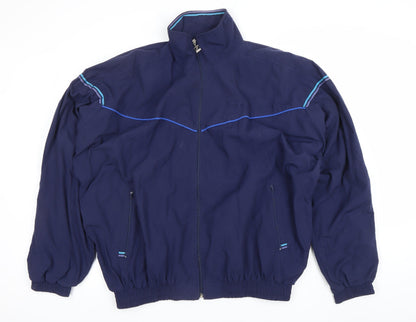 Rucanor Men's Blue L Windbreaker Jacket Lightweight Retro Sportswear