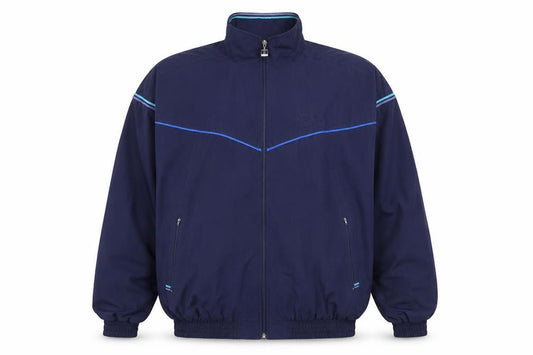 Rucanor Men's Blue L Windbreaker Jacket Lightweight Retro Sportswear