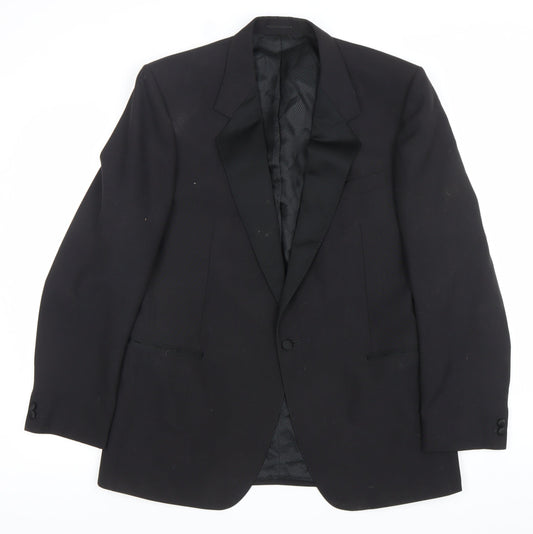 Magee Men's Black Wool 40R Shawl Lapel Tuxedo Jacket