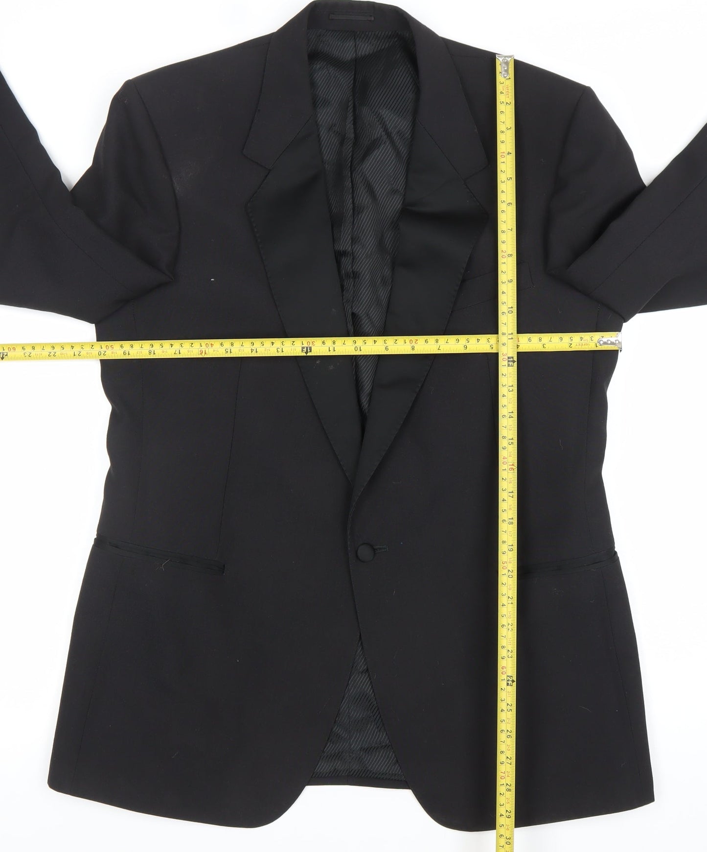 Magee Men's Black Wool 40R Shawl Lapel Tuxedo Jacket