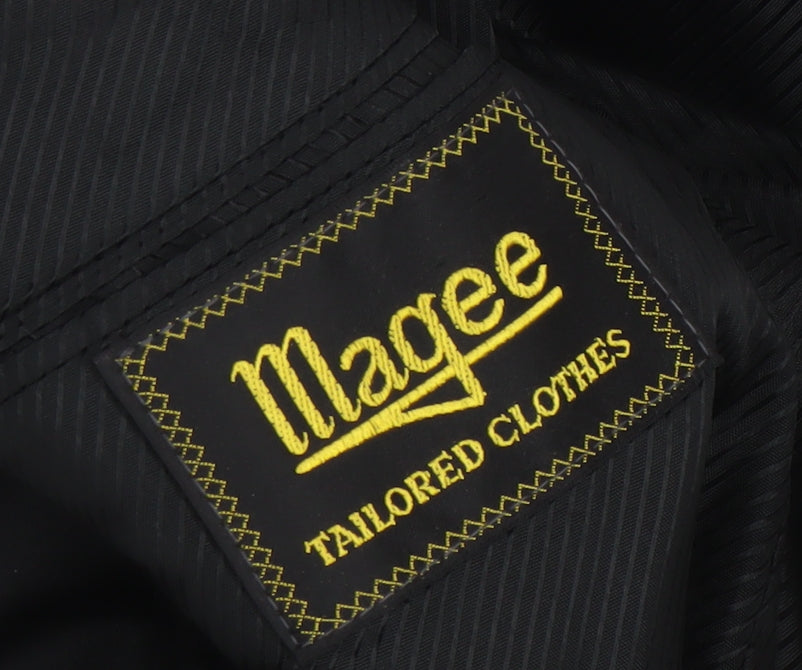 Magee Men's Black Wool 40R Shawl Lapel Tuxedo Jacket