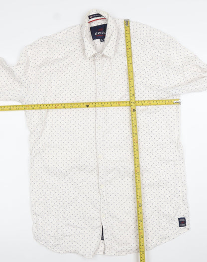 Erick Fashion Club Men's White XL Formal Cotton Dress Shirt