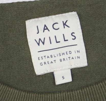 Mens UK Size S Jack Wills Green Pullover Sweatshirt