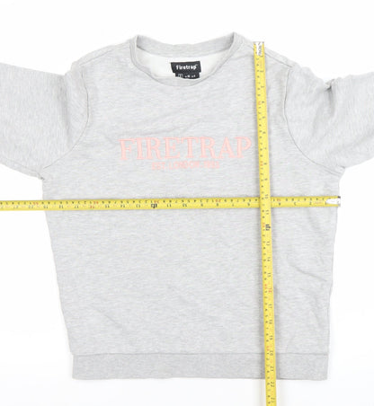 Womens UK Size 8 Firetrap Grey Pullover Sweatshirt