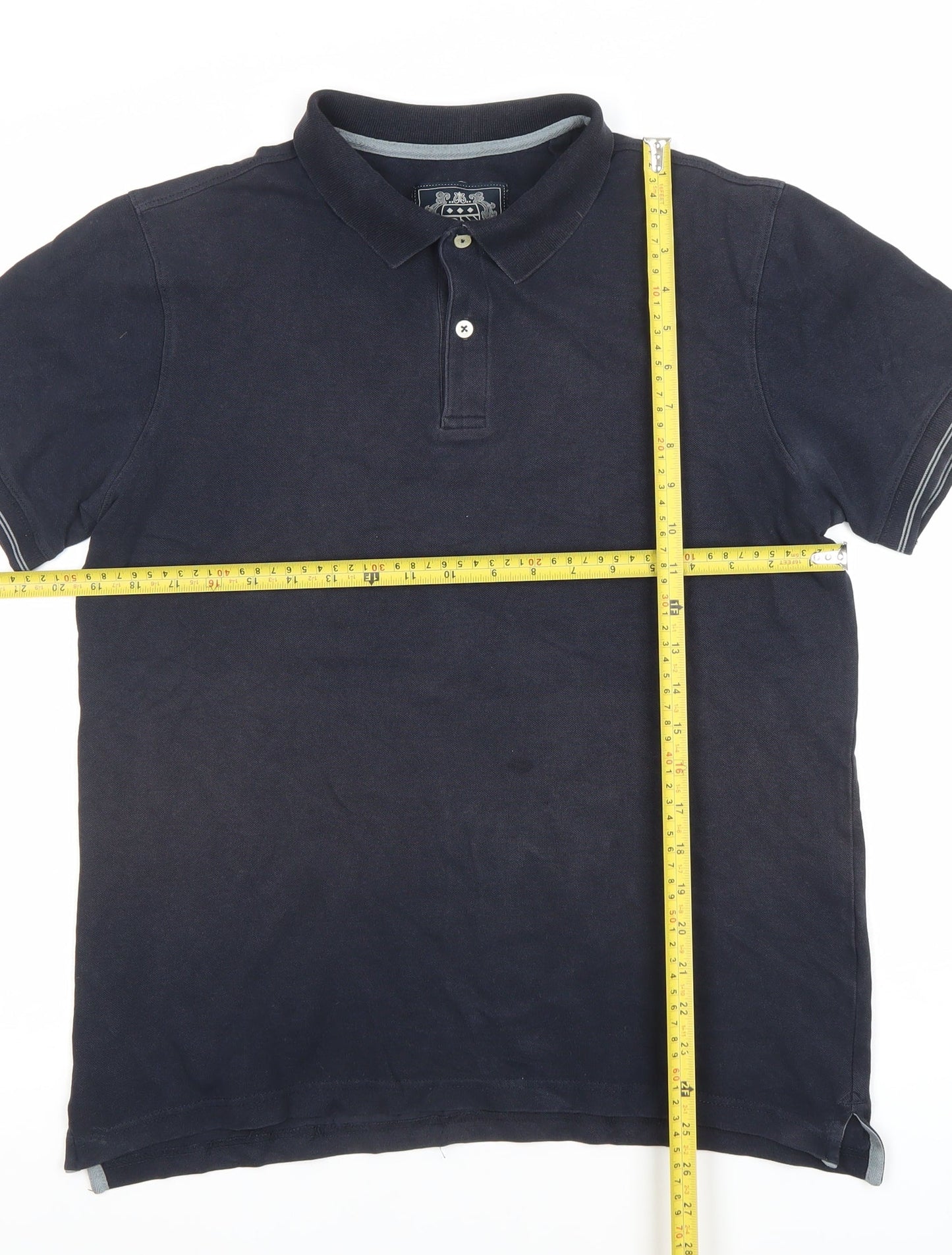 Paul Costelloe Living Men's Black Cotton Polo Shirt Size L