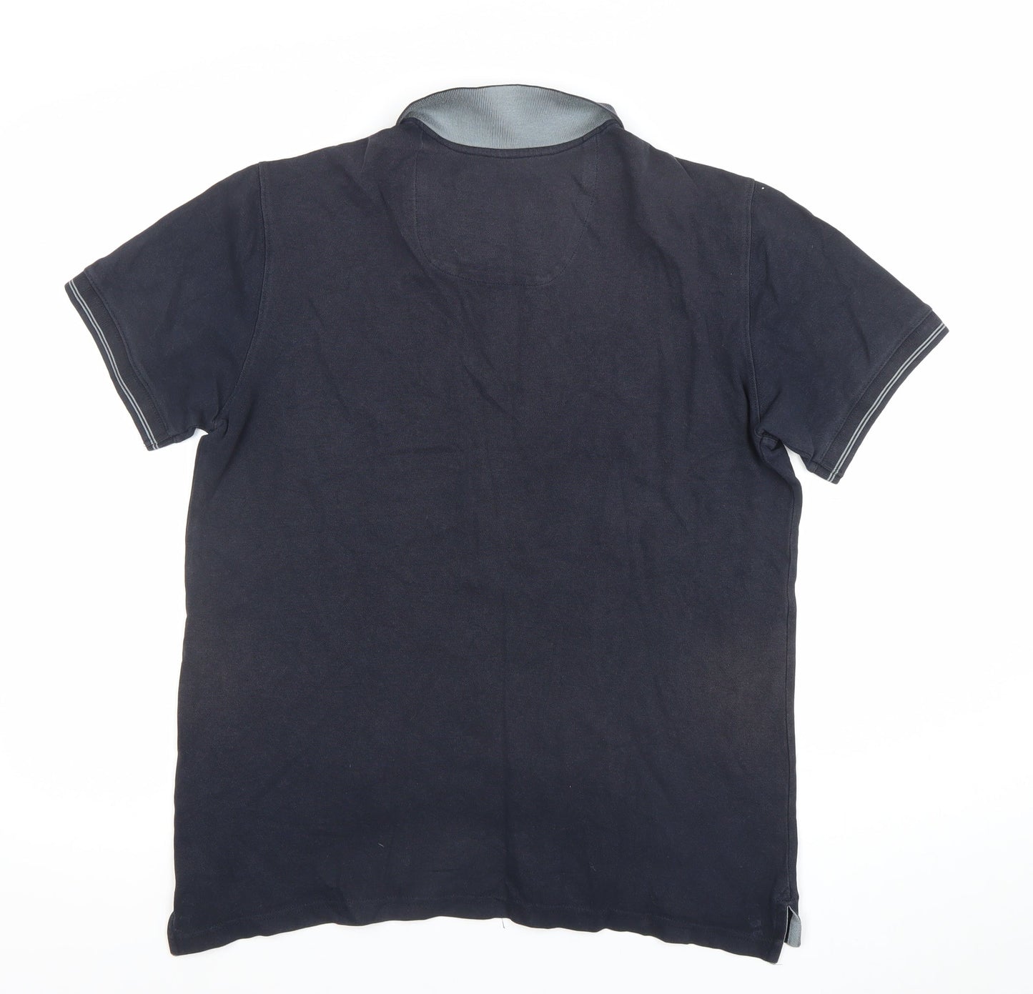 Paul Costelloe Living Men's Black Cotton Polo Shirt Size L