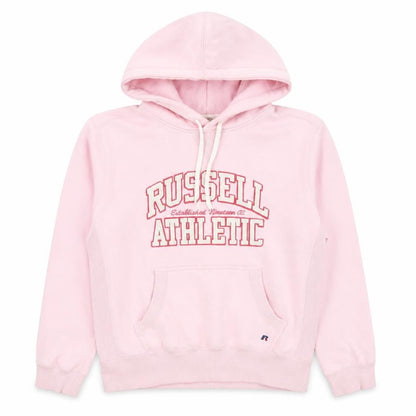 Russell Athletic Womens Pink Pullover Hoodie Size L Cotton