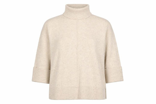 Dunnes Stores Women’s Beige Wool Blend Roll Neck Pullover Jumper XL
