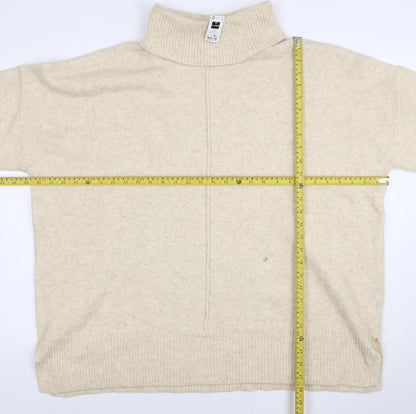 Dunnes Stores Women’s Beige Wool Blend Roll Neck Pullover Jumper XL