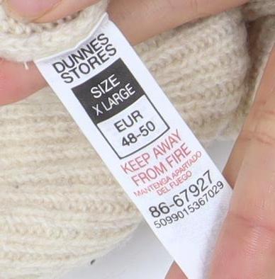Dunnes Stores Women’s Beige Wool Blend Roll Neck Pullover Jumper XL