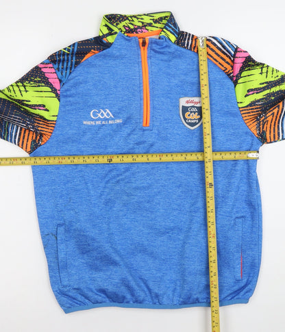 Azzurri Boys Blue Half Zip Sports Sweatshirt 4 Years GAA Kellogg's Cool Camps