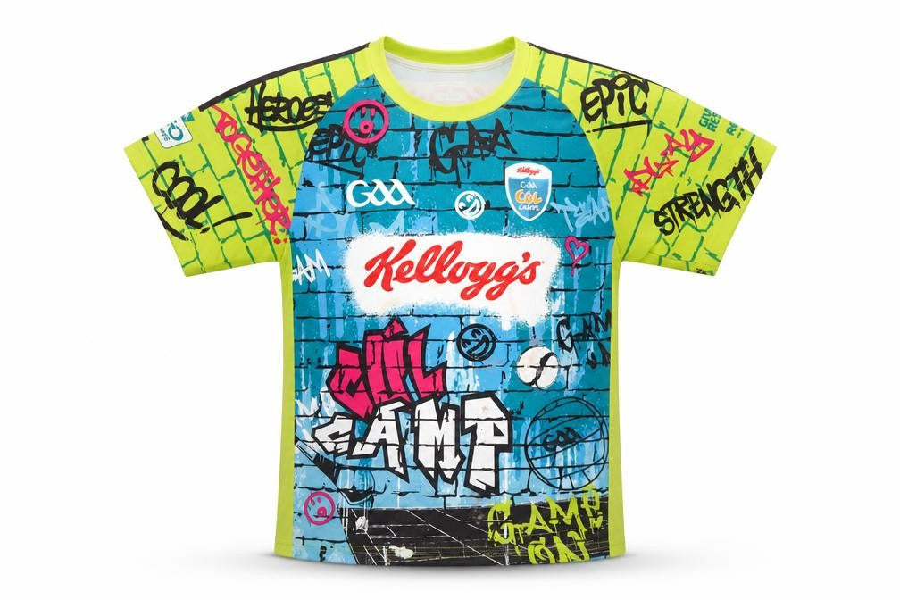 Front view of Masita boys’ multicoloured graphic sports jersey t-shirt, size 16