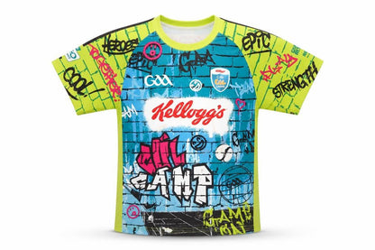 Front view of Masita boys’ multicoloured graphic sports jersey t-shirt, size 16