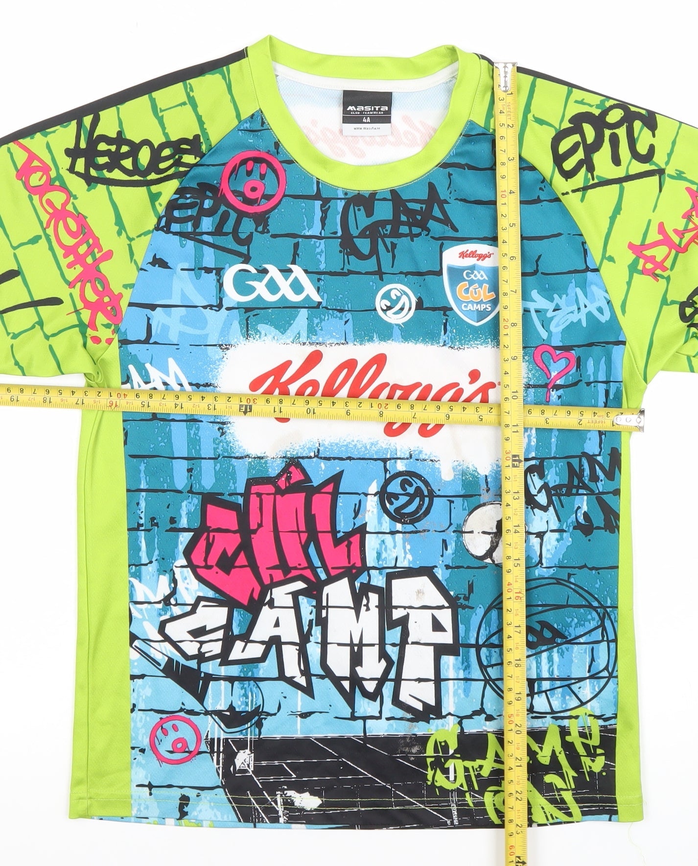 Masita Boys Multicoloured Graphic Sports Jersey T-Shirt Size 16