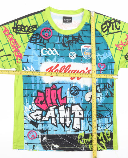 Masita Boys Multicoloured Graphic Sports Jersey T-Shirt Size 16
