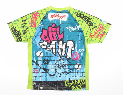 Masita Boys Multicoloured Graphic Sports Jersey T-Shirt Size 16