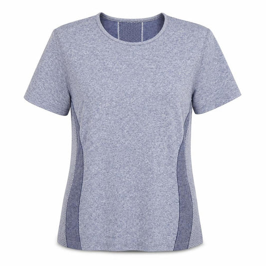 Dunnes Stores Women Blue Performance Sport Short Sleeve T-Shirt Size L