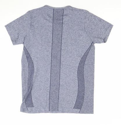 Dunnes Stores Women Blue Performance Sport Short Sleeve T-Shirt Size L