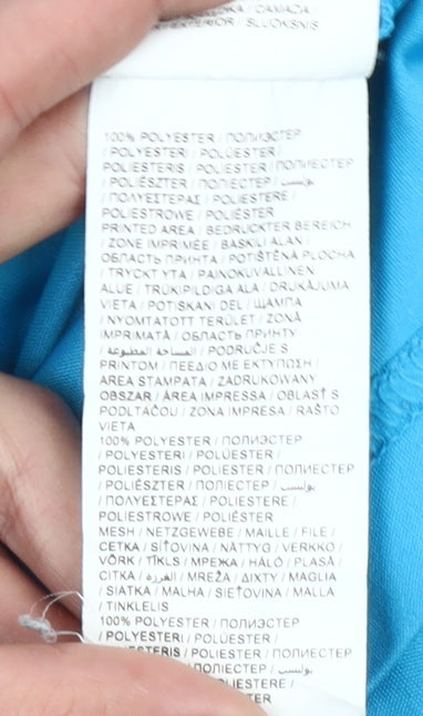 Puma Boys Blue Italia Football Jersey T-Shirt 9-10 Years Breathable Sportswear