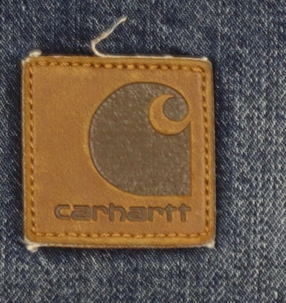 Carhartt Men Blue Slim Fit Straight Denim Jeans 38W 34L Cotton