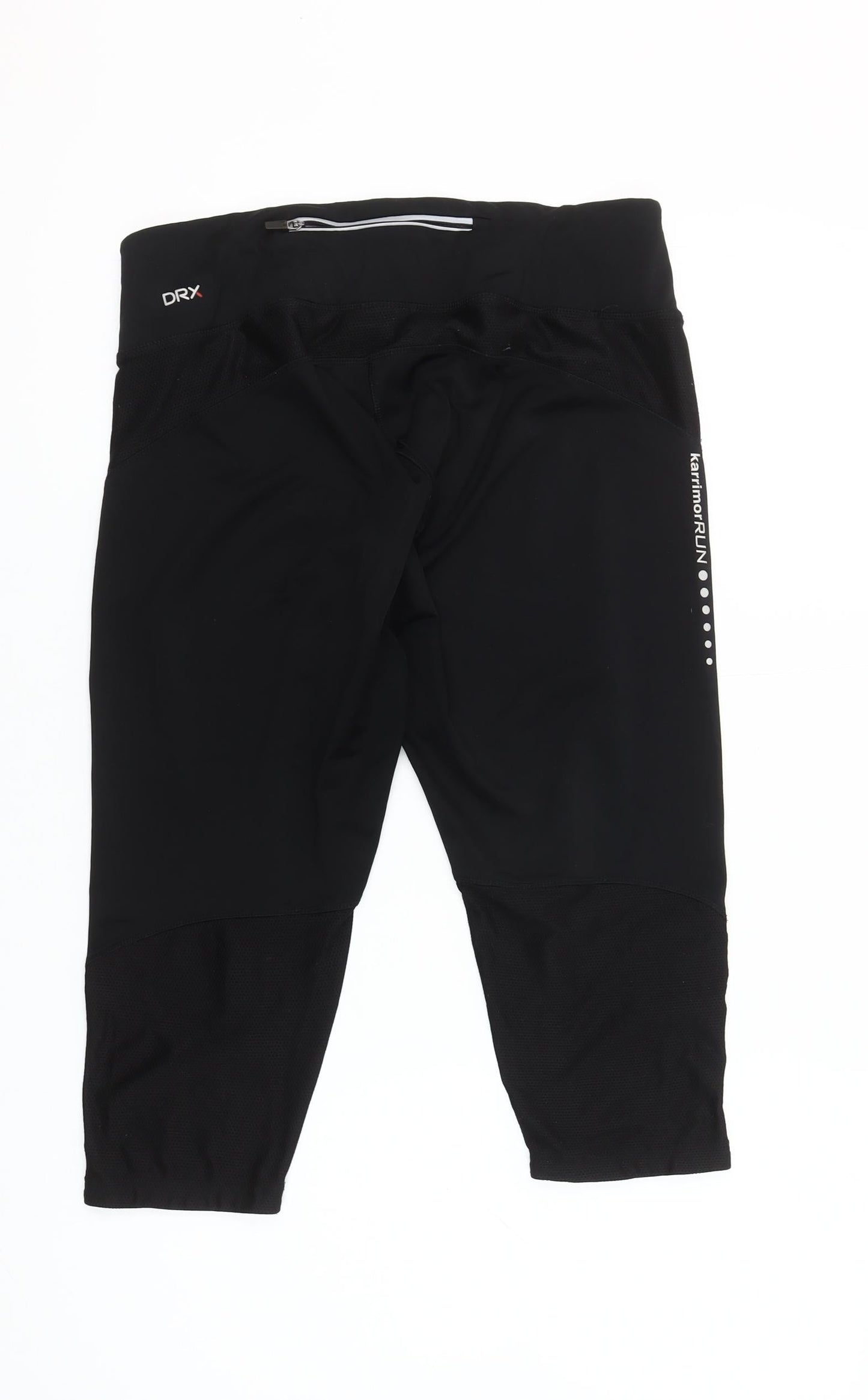 Karrimor Women Black Capri Running Leggings Size 14 Stretch Fit