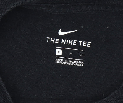Nike Boys Black Small Graphic Print Short Sleeve T-Shirt