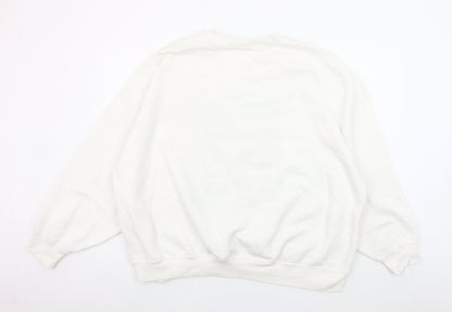 Dunnes Womens White New York City Graphic Pullover Sweatshirt XXL