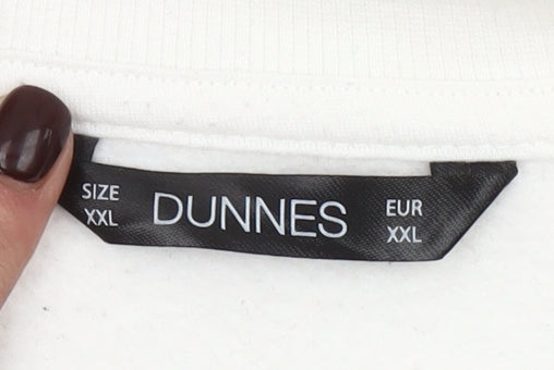 Dunnes Womens White New York City Graphic Pullover Sweatshirt XXL