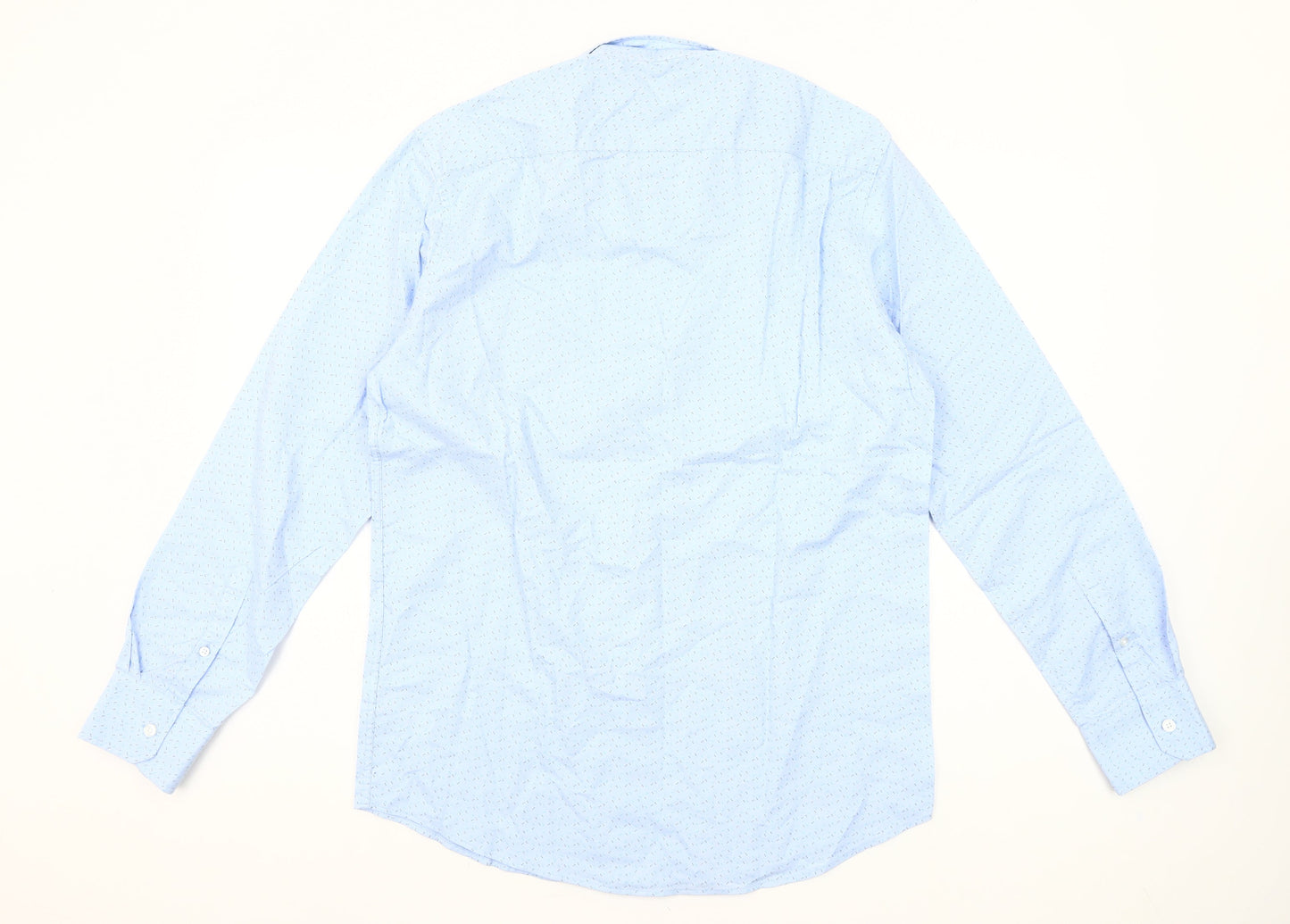 Dunnes Stores Men's Blue Regular Fit Oxford Button-Up Shirt M