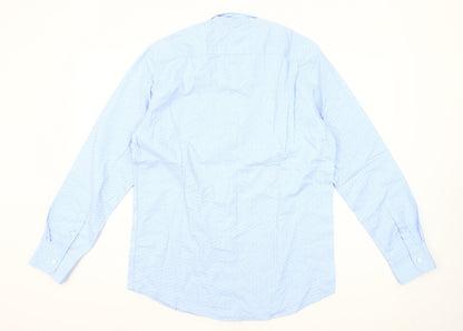 Dunnes Stores Men's Blue Regular Fit Oxford Button-Up Shirt M