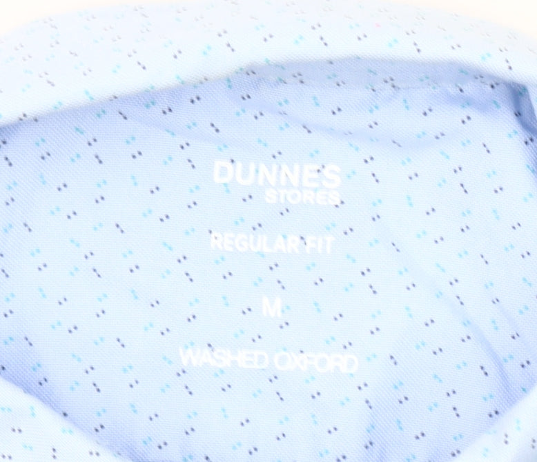 Dunnes Stores Men's Blue Regular Fit Oxford Button-Up Shirt M