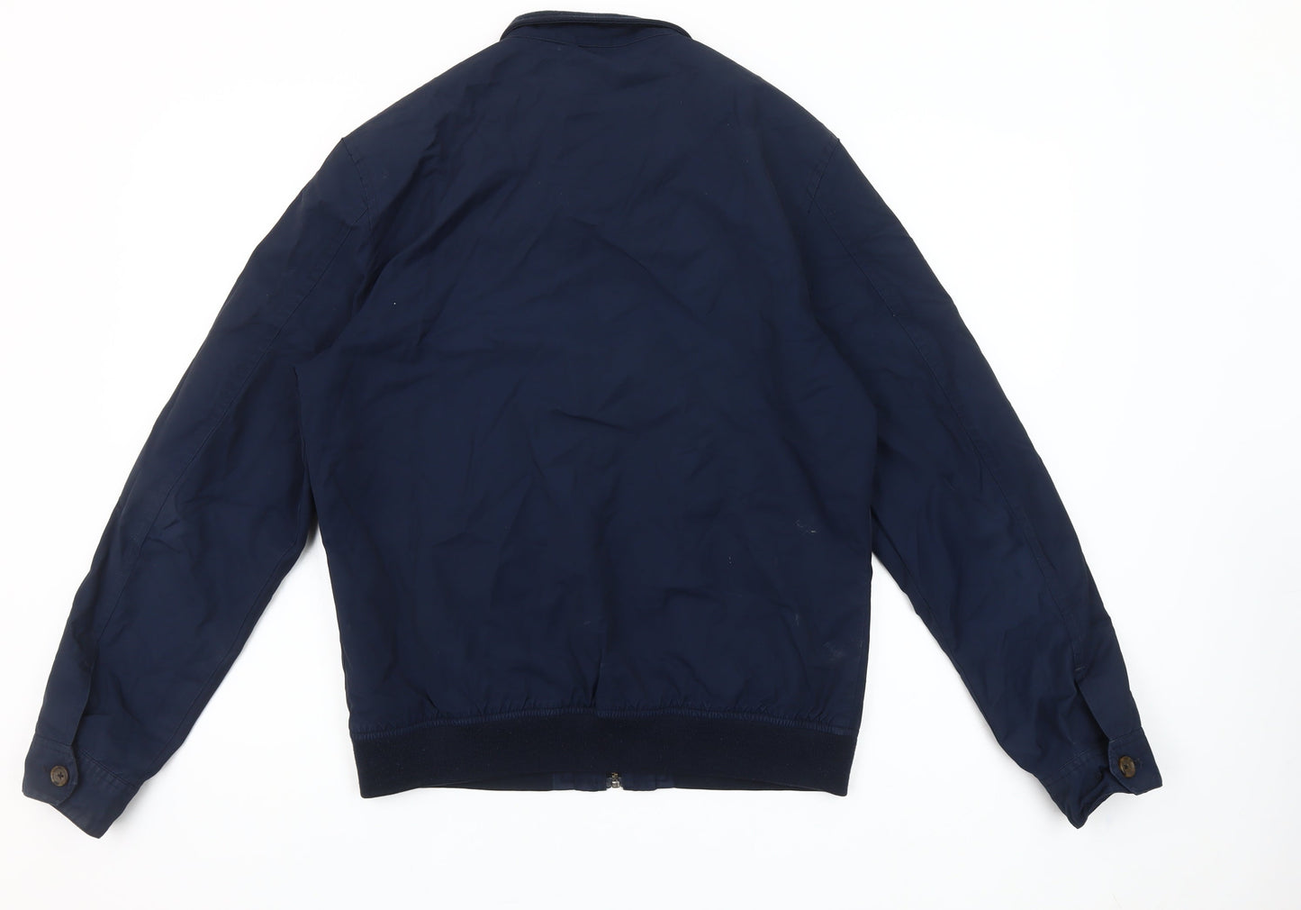 Next Men's Blue Bomber Jacket Size S Cotton Nylon Casual
