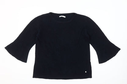 Brax Women Black 3/4 Flared Sleeve Knit Jumper Size 16