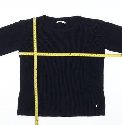 Brax Women Black 3/4 Flared Sleeve Knit Jumper Size 16