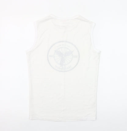 Galibier Womens White Sleeveless Sports Tank Top Size S
