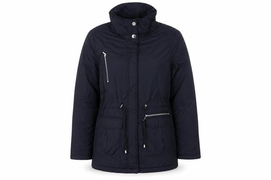 Kaliko Women's Black Size 12 Parka Jacket with Zip Pockets
