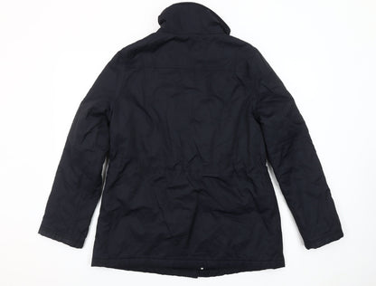 Kaliko Women's Black Size 12 Parka Jacket with Zip Pockets