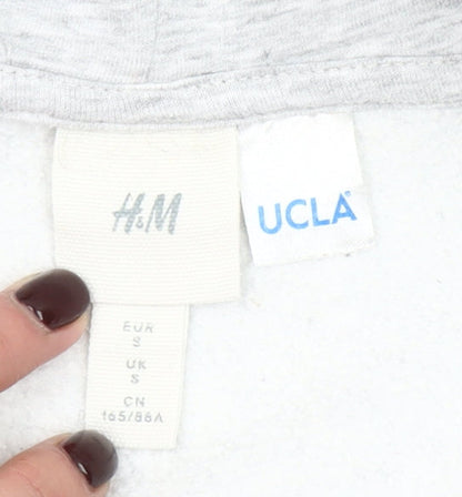 H&M Women’s Grey UCLA Bruins Hoodie Small Cotton Blend Sweatshirt