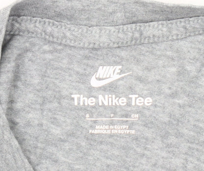 Nike Men's Grey Small Graphic Print Crew Neck T-Shirt