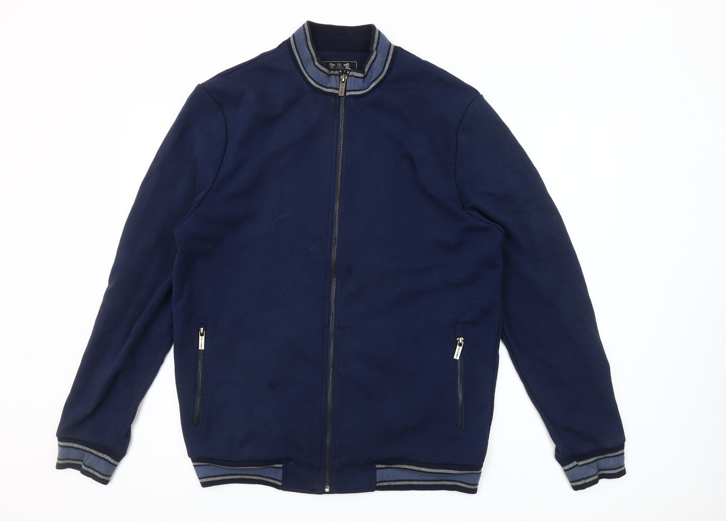 Paul Costelloe Living Men's Blue Full Zip Sweatshirt Size L