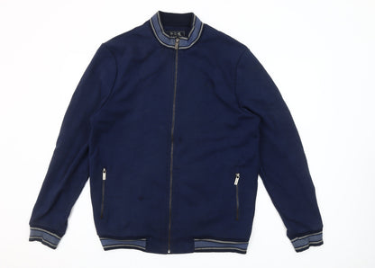 Paul Costelloe Living Men's Blue Full Zip Sweatshirt Size L